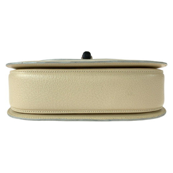 Gucci Gucci Bamboo Leather Handbag Off-White Beige Leather Handbag 0009260633 - Picture 10 of 10